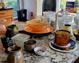 Dishes, glassware, etc