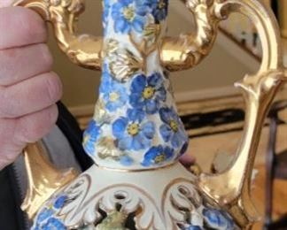 Hungary Fischer Budapest hand painted vase. We have 2 identical. 