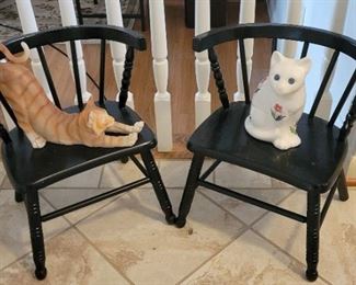 Small child Windsor style chairs