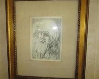 Salvador Dali etching