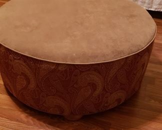 Large ottoman in neutral colors