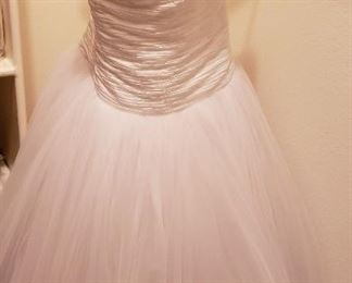white wedding dress, size 8