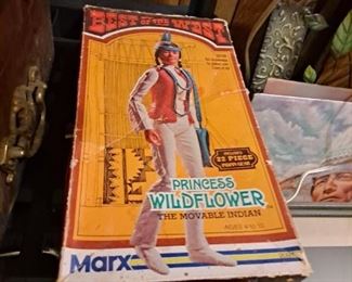 Vintage marx princess Wildflower Native American Action Figure