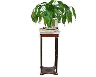 7.Marble Top Plant Stand