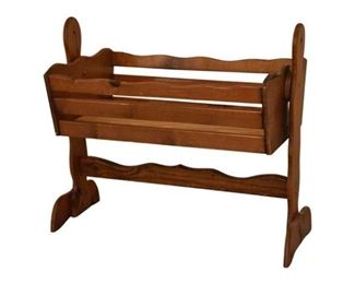 9.Vintage Wooden Bassinet
