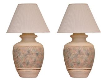 38.Pair, Table Lamps With Shade