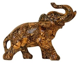 42.Patterned Elephant Figurine
