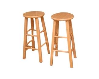 49.Pair, Wooden Stools
