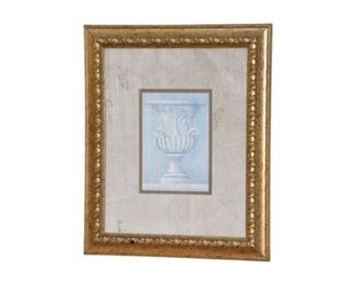 56.Decorative Framed Print Of Urn
