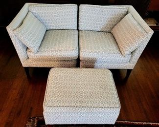 Midcentury style 3 piece love seat