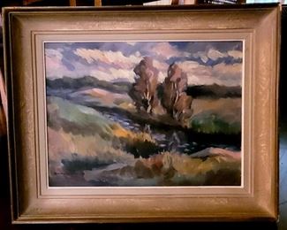 Vintage oil painting