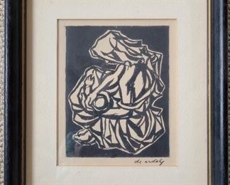 Small etching by Francis De Erdeley