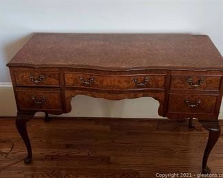 Antique English Queen Anne Style Writing Desk