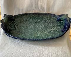 Beautiful Vintage Large Ceramic Fish Shape Serving Platter