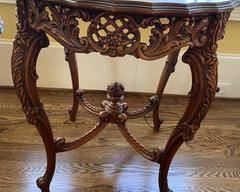 Exclusive Hand Carved Solid Mahogany Console Table
