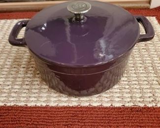 Food Network Heavy Enamel Cast Iron Handle Pot Dutch Oven