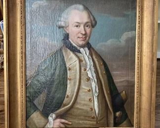 Portrait of D A Simmingskiold by J H Scheffel