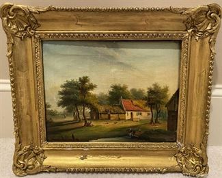 Rustic Landscape Original Oil Painting