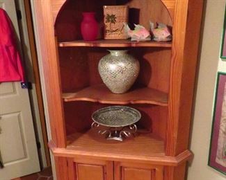 Spanish hacienda style corner cabinets