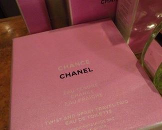 Large bottle and travel sets of Chanel "Chance" fragrance