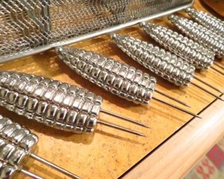 RARE Ralph Lauren "Equestrian Braid" corn cob holders