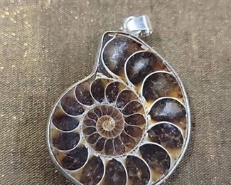 Beautiful ammonite pendant