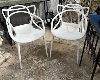 Pair of Kartell Masters Chairs by Starck & Quitllet
