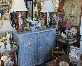Painted Neoclassical Credenza