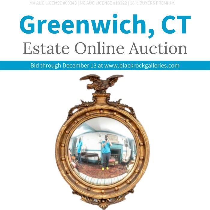GREENWICH, CT ESTATE ONLINE AUCTION starts on 12/6/2021