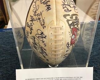 2002 Tampa Bay Buccaneers Signed Football