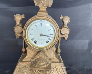 Metal Mantel Clock