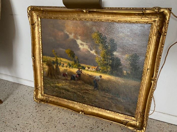 Large Georges Marieniez painting