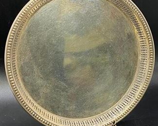 Antique Vintage Wallace Sterling Silver Trinket Serving Plate Tray 120g tw