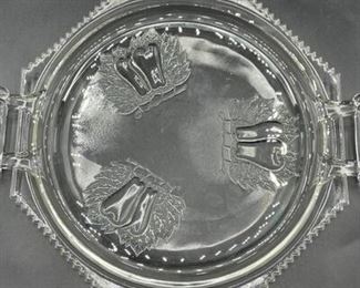 Clear Pear Designed Serving Plate Platter