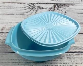 Light Blue Tupperware Container