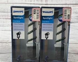 Philips Cool White Indoor Outdoor Spotlight Set of Two
