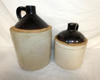 1-2G. STONEWARE JUGS