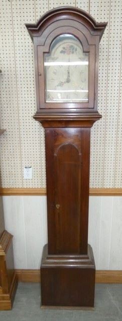 1800'S WALNUT CASE GRANDFATHER CLOCK