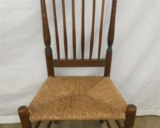 EARLY CANE BOTTOM CHAIR