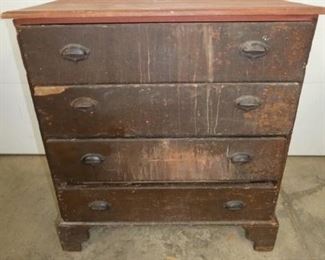 EARLY 4 DRAWER CHEST
