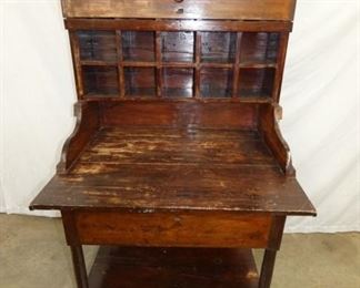 EARLY DEPOT DESK W/ DRAWER