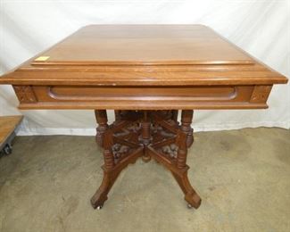EARLY WALNUT CARVED TABLE