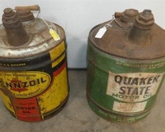 PENNZOIL AND QUAKER STATE CANS