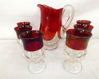 LG COLLECTION RUBY RED GLASSWARE