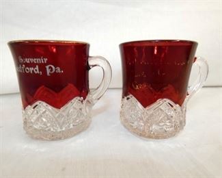 EARLY ETCHED CUPS