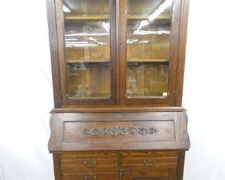 ORIG. FINISH 2PC. OAK SECRETARY