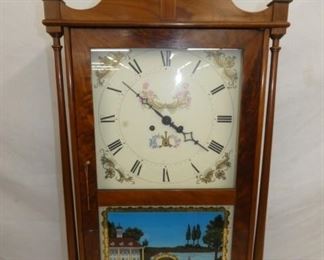 ANSONIA CLOCK W/ REVERSE PAINTING