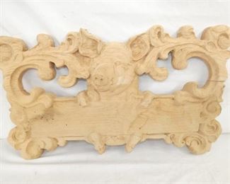 35X21 WOODEN CARVED WALL ART