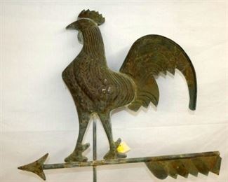 VIEW 3 COPPER ROOSTER WEATHER VANE