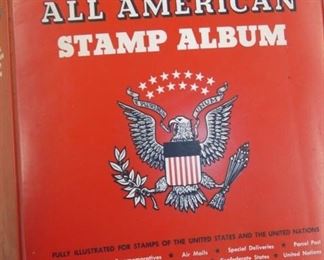 1938-43 ALL AMERICAN STAMP ALBUM